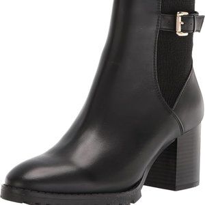 BLONDO TOBI BLACK LEATHER WATERPROOF ANKLE BOOTS SIZE 7 WITH BOX RUBBER SOLE